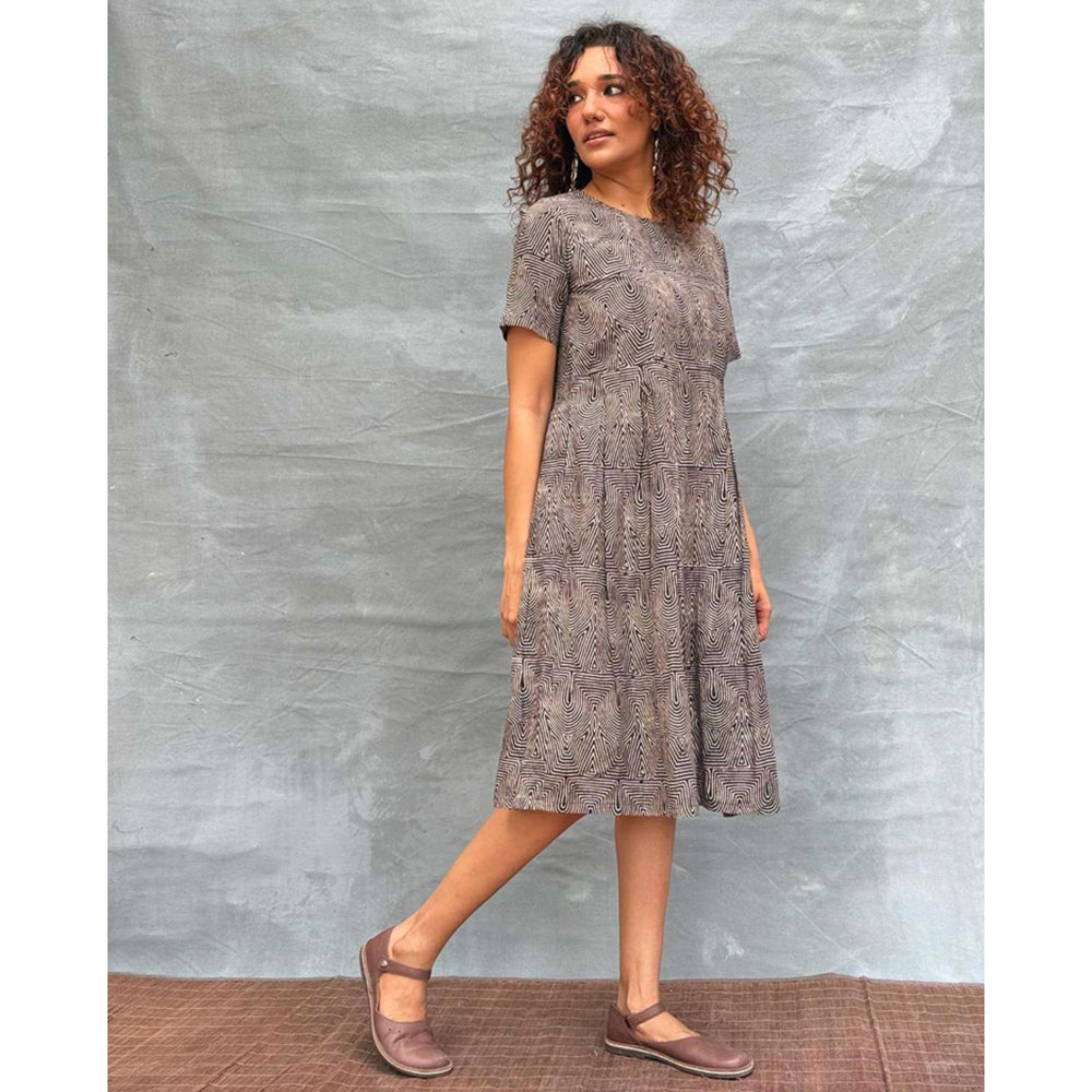 Chidiyaa Soil Threads Of Earth printed Cotton Dress