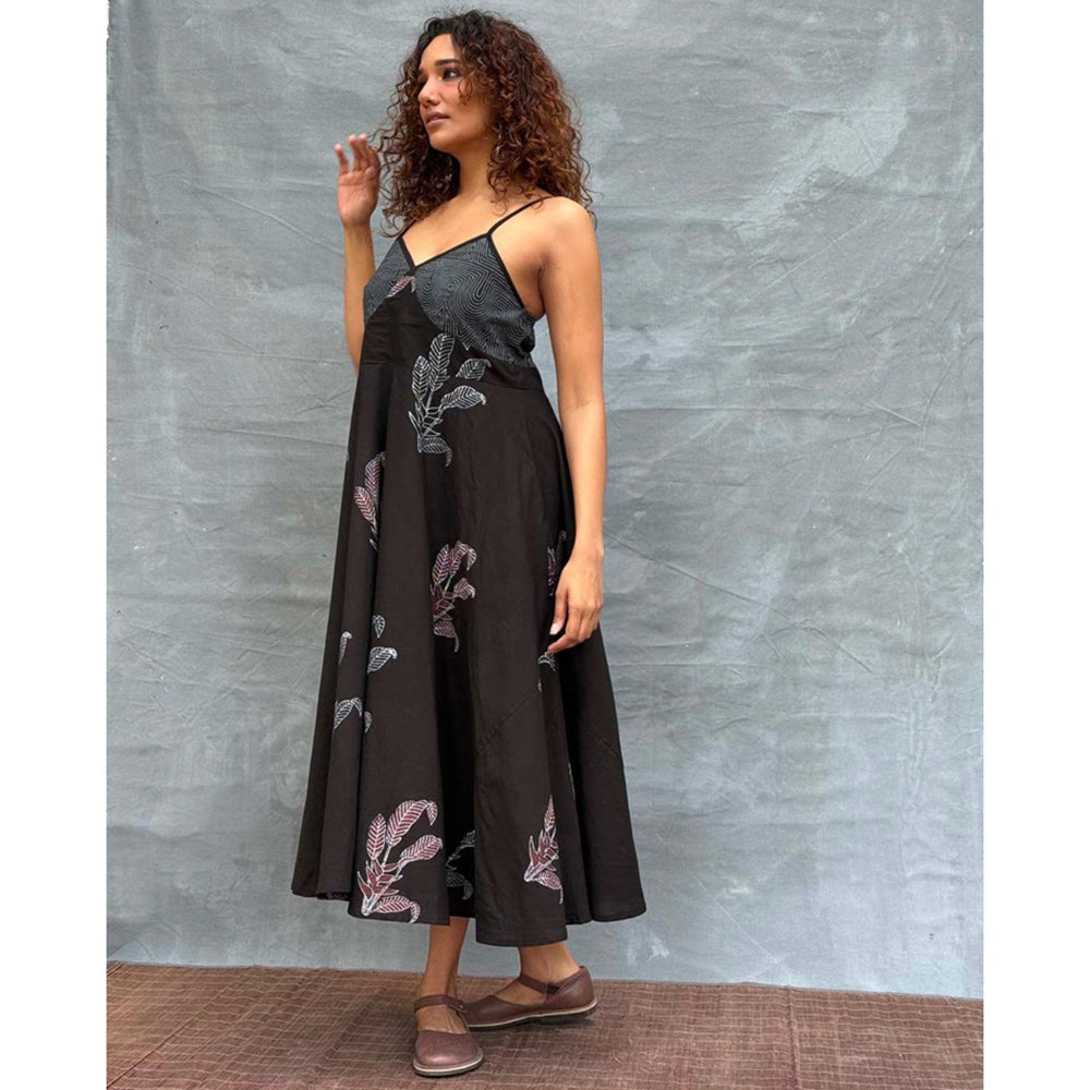 Chidiyaa Soil Wildflower Whispers printed Cotton Dress