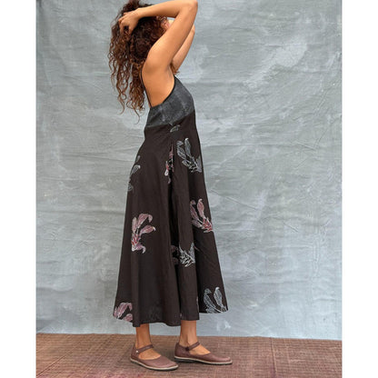 Chidiyaa Soil Wildflower Whispers printed Cotton Dress