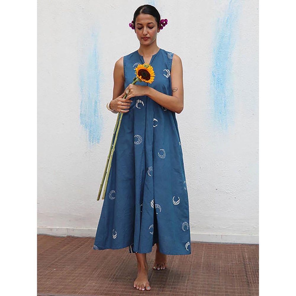 Chidiyaa Chandra Mallika Block Printed Cotton Kurta with Pant