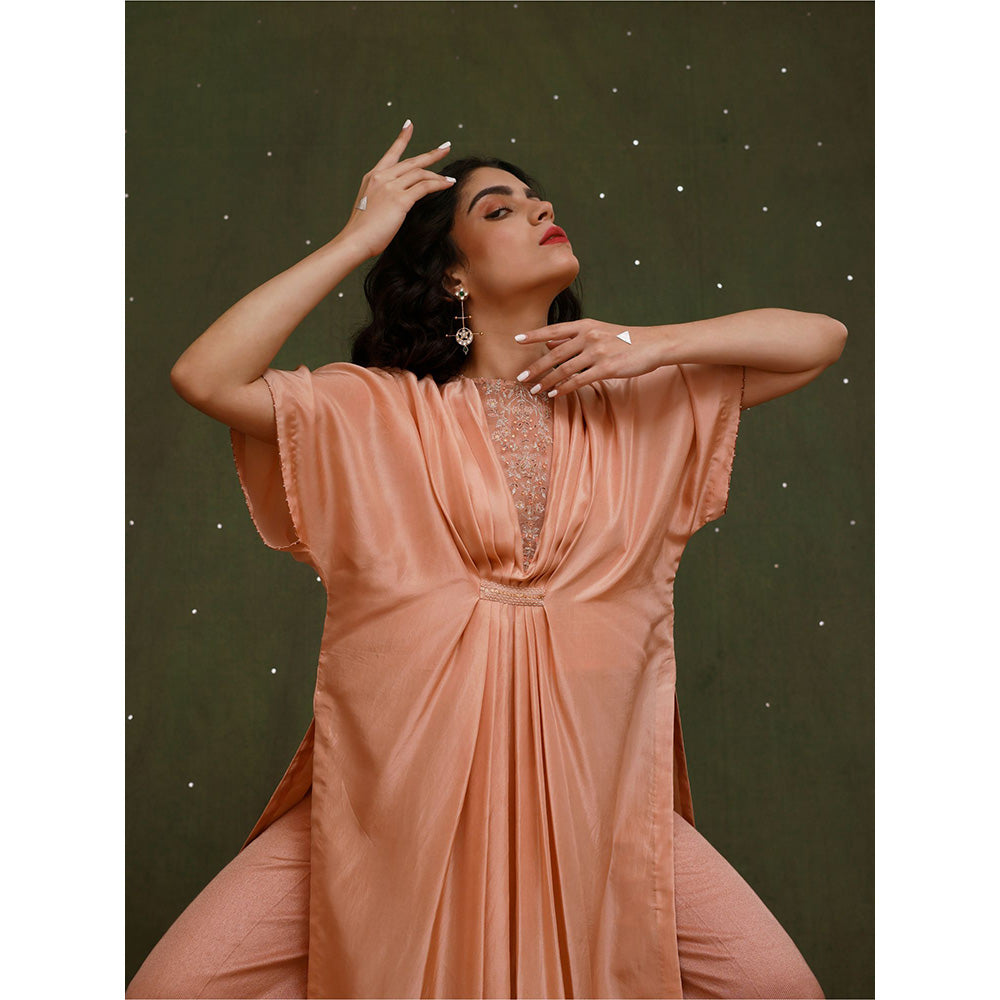 Chokhi Chorri Peach Chandra Kaftan (Set of 2)