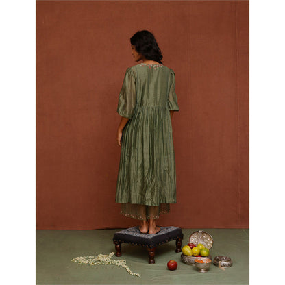 Chokhi Chorri Green Nisha Kurta (Set of 2)