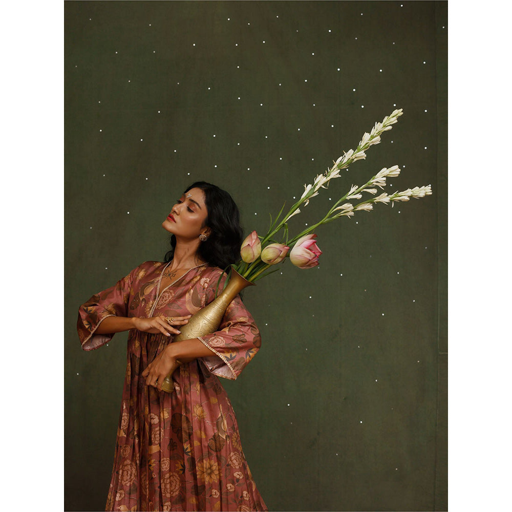 Chokhi Chorri Pink Nakshatra Kurta (Set of 2)