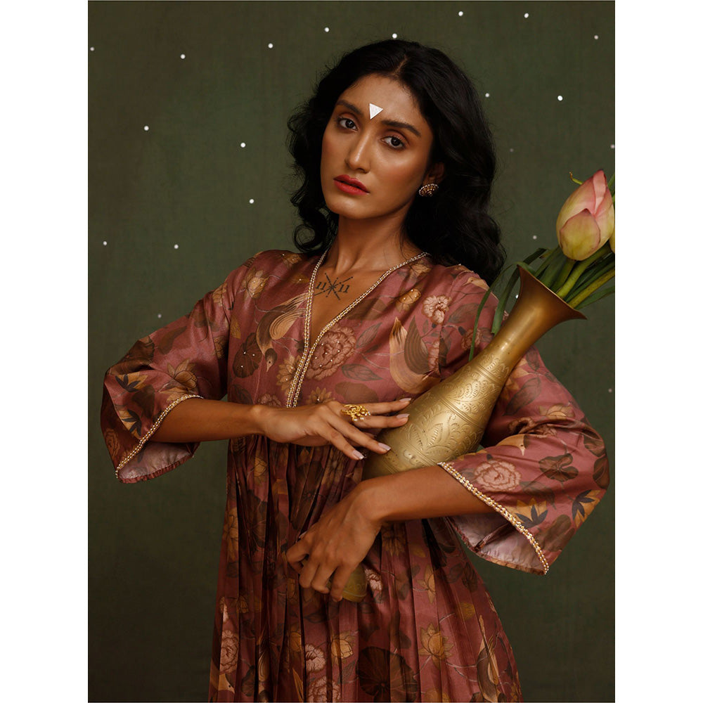 Chokhi Chorri Pink Nakshatra Kurta (Set of 2)