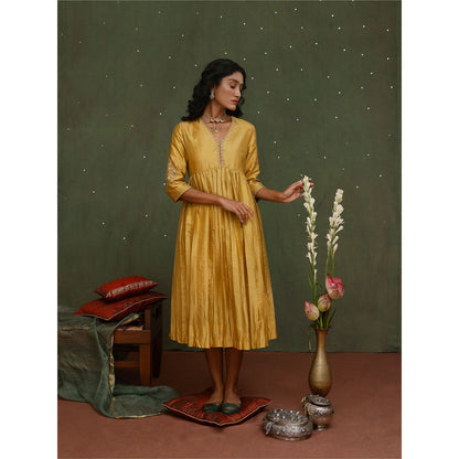Chokhi Chorri Yellow Vidhu Midi Dress