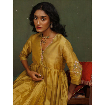 Chokhi Chorri Yellow Vidhu Midi Dress