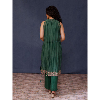 Chokhi Chorri Green Mona Kurta (Set of 3)