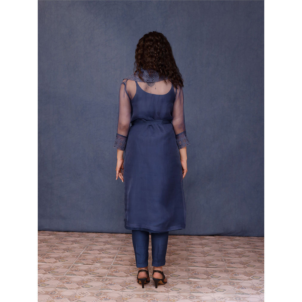 Chokhi Chorri Navy Blue Cyra Jacket (Set of 3)