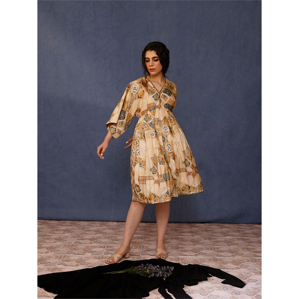 Chokhi Chorri Beige Arsha Midi Dress