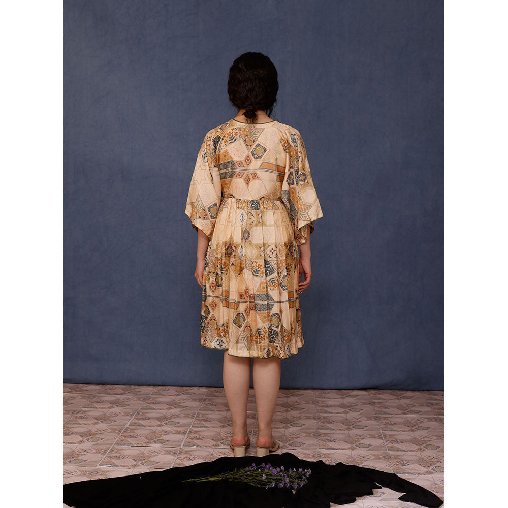 Chokhi Chorri Beige Arsha Midi Dress