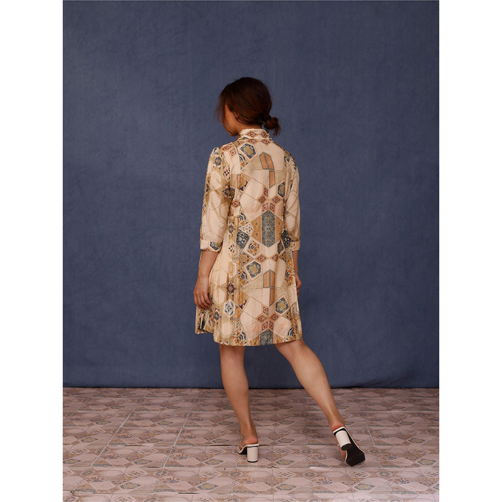 Chokhi Chorri Printed Hadis Dress with Inner (Set of 2)