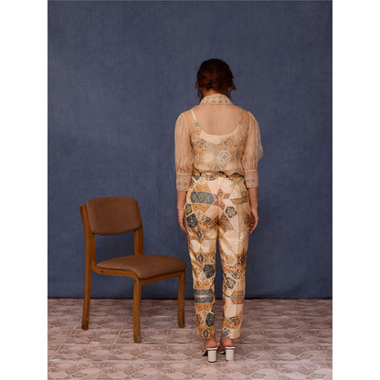 Chokhi Chorri Printed Damsa Co-ord (Set of 3)