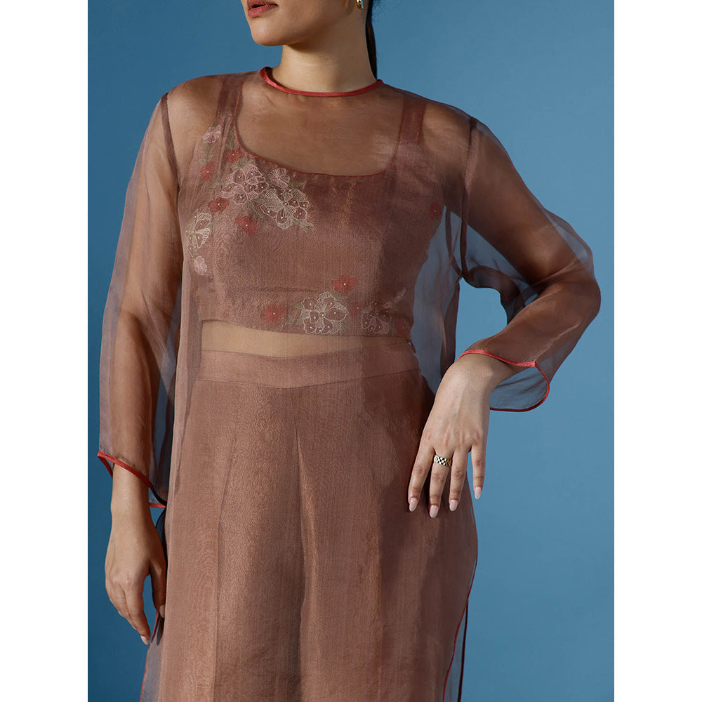 Chokhi Chorri Maria Kurta with Pant and Crop Top (Set of 3)