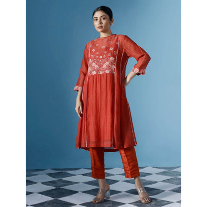 Chokhi Chorri Aura Kurta with Pant (Set of 2)