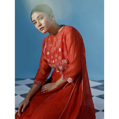 Chokhi Chorri Aura Kurta with Pant (Set of 2)