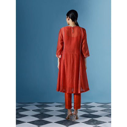 Chokhi Chorri Aura Kurta with Pant (Set of 2)