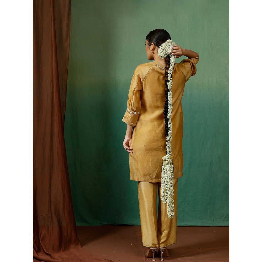 Chokhi Chorri Beige Kurta With Pant Coord (Set of 2)