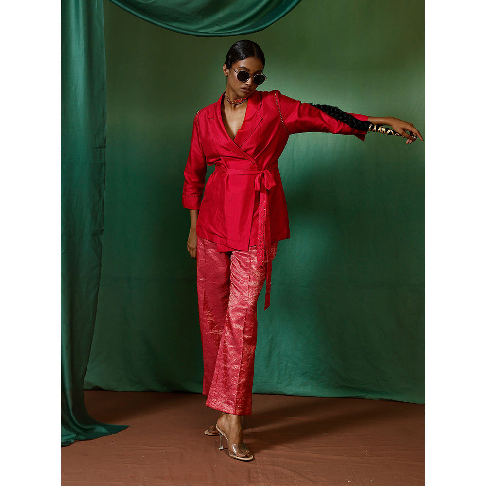 Chokhi Chorri Pink Top And Pant Coord (Set of 2)