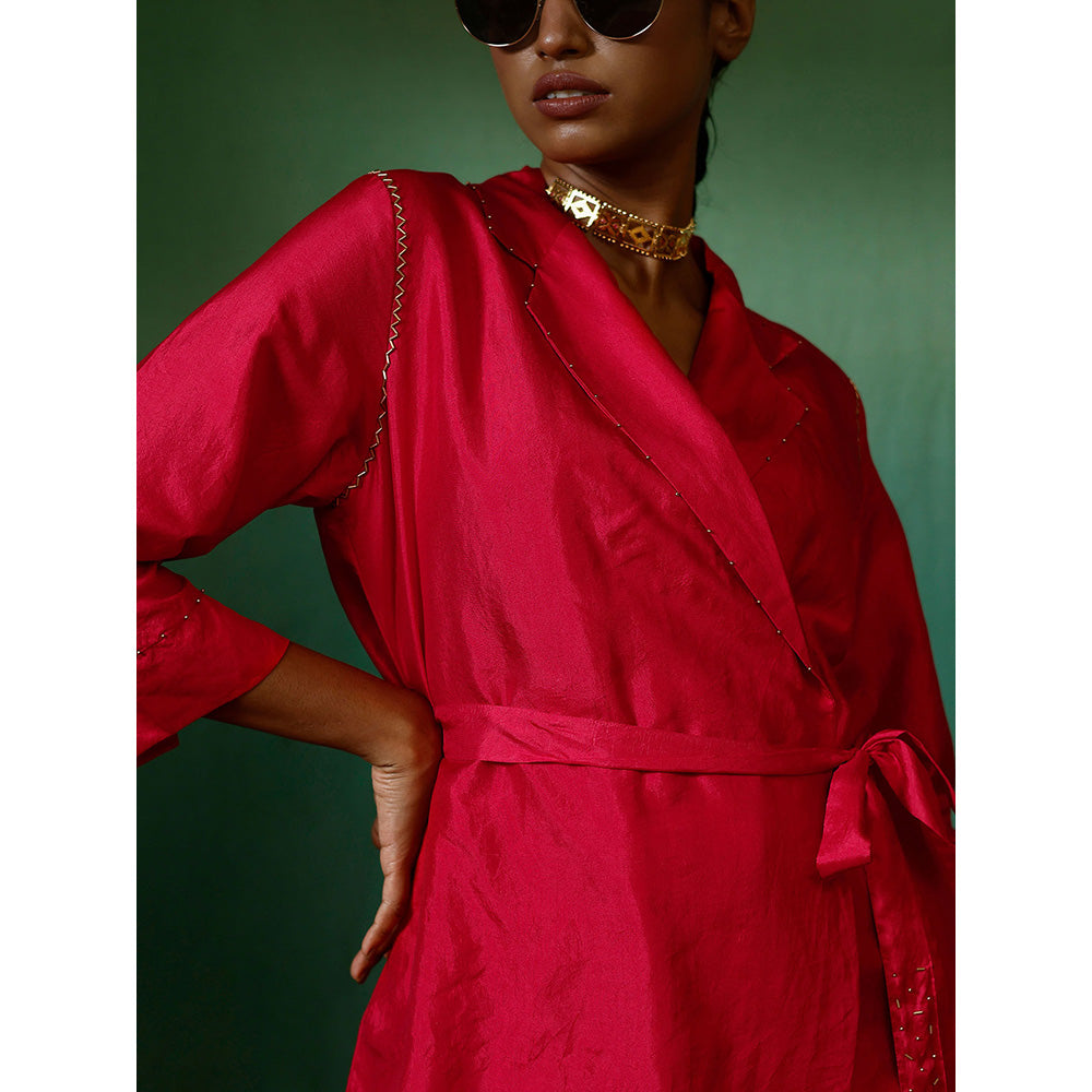 Chokhi Chorri Pink Top And Pant Coord (Set of 2)