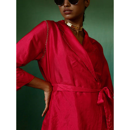 Chokhi Chorri Pink Top And Pant Coord (Set of 2)