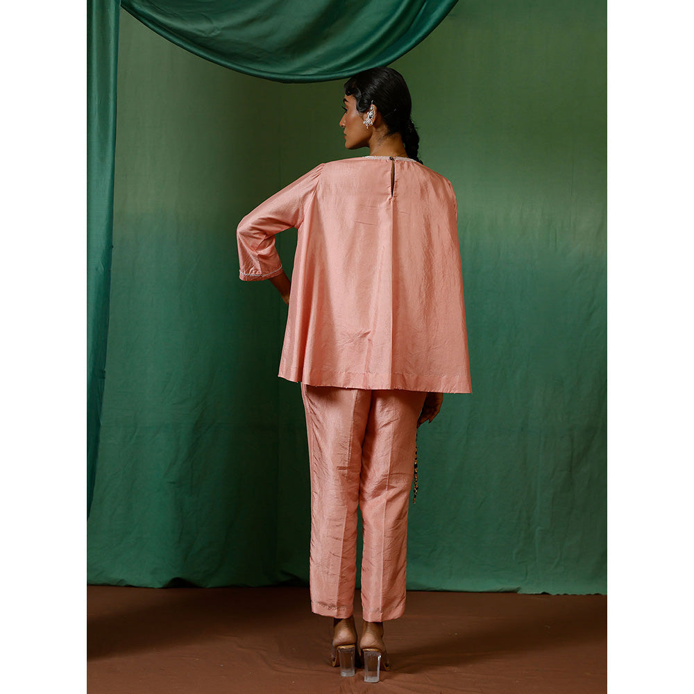 Chokhi Chorri Pink Top And Pant Coord (Set of 2)