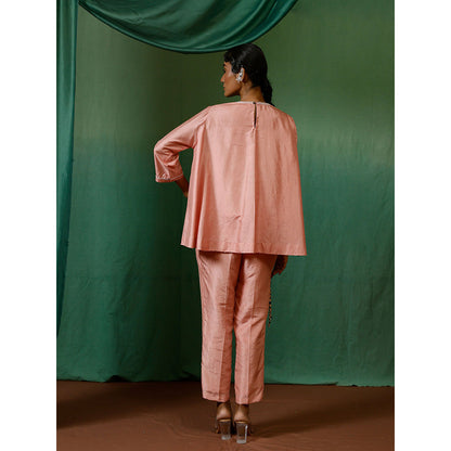 Chokhi Chorri Pink Top And Pant Coord (Set of 2)