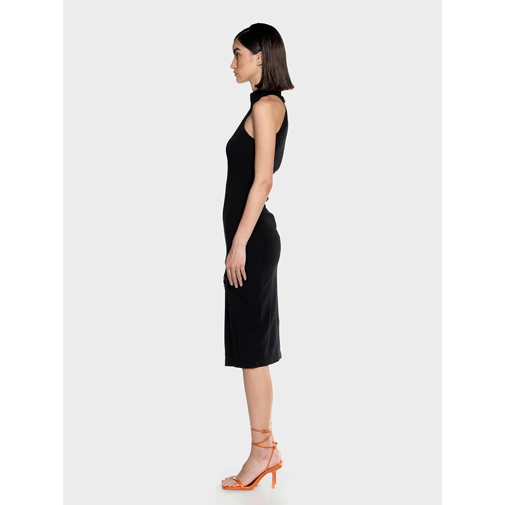 CILVR Black Midi Dress