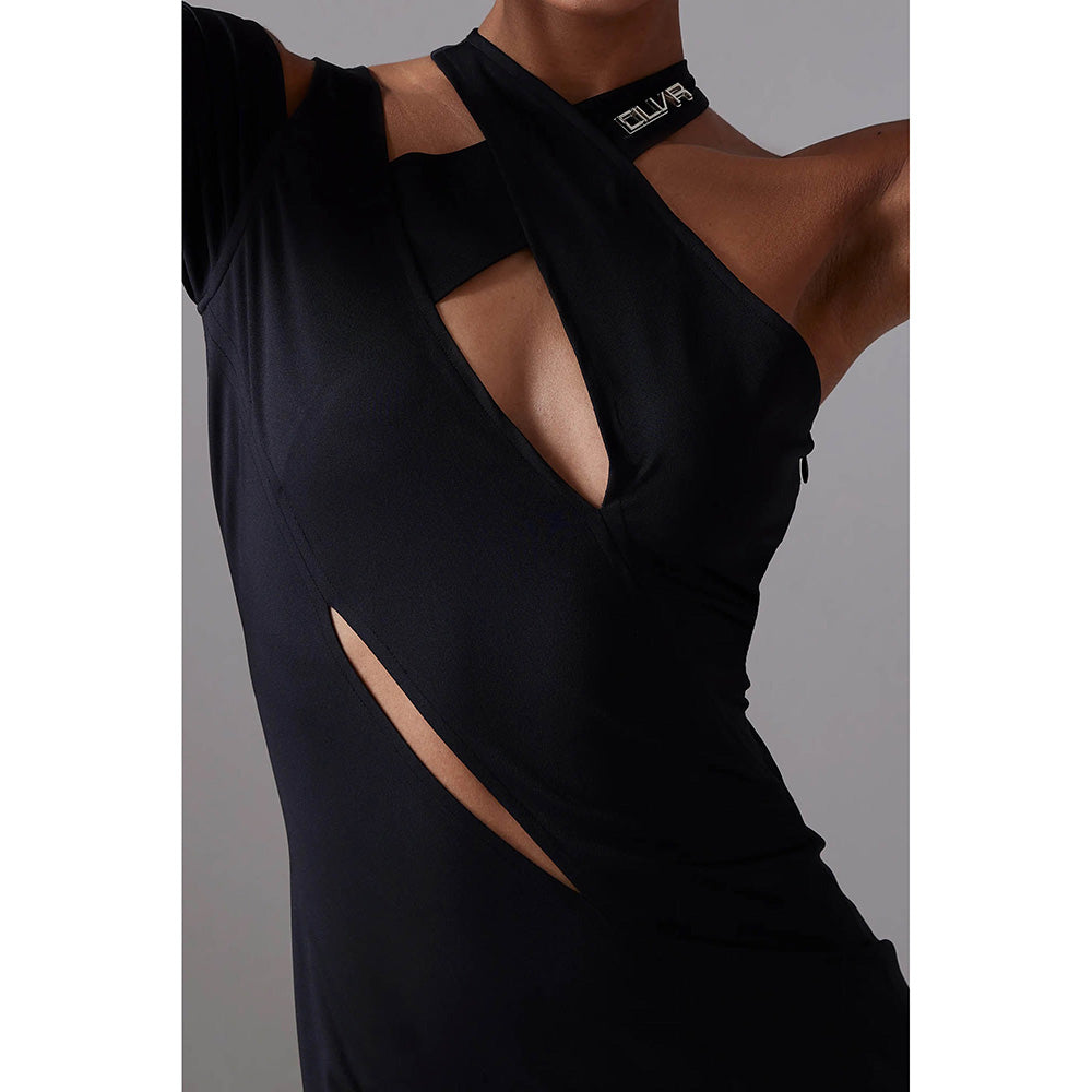 CILVR Black Stellar Cut Out Jersey Dress
