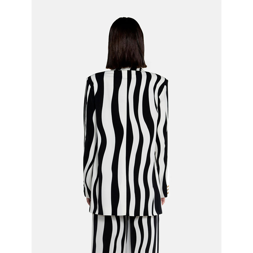 CILVR Black Double Breasted Blazer