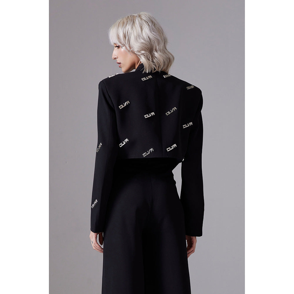 CILVR Insignia Cropped Blazer Black