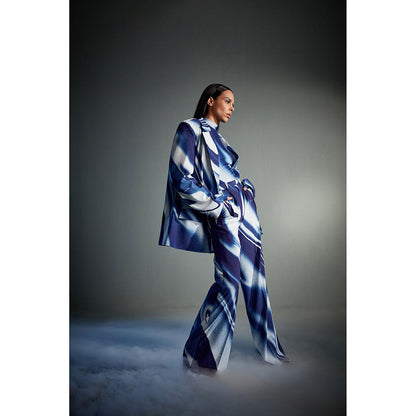 CILVR Blue Sublimation Print Blazer