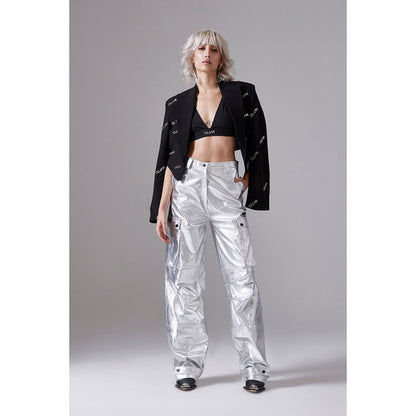 CILVR Women's Black Solid Jersey Crop Top