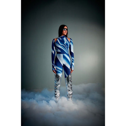 CILVR Women's Sublimation Print Full Sleeves Bodysuit