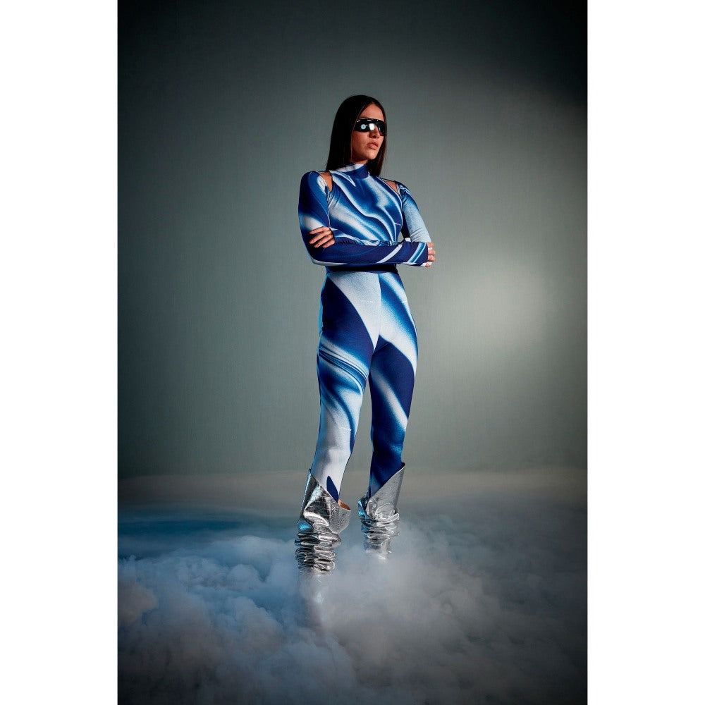 CILVR Women's Sublimation Print Full Sleeves Bodysuit