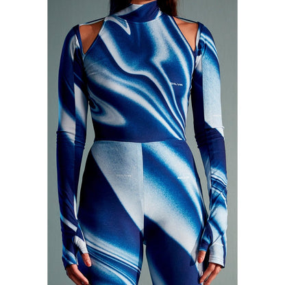 CILVR Women's Sublimation Print Full Sleeves Bodysuit