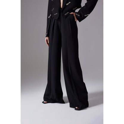 CILVR Women's Black High Waisted Tailored Pant