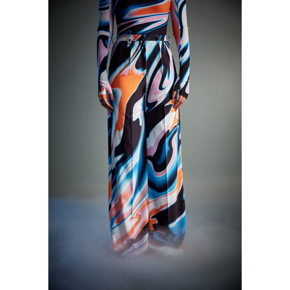 CILVR Women's Fluid Print Pant