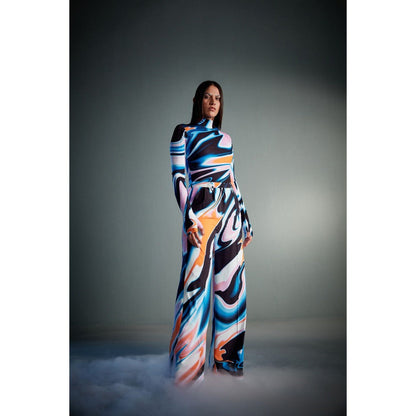 CILVR Women's Fluid Print Pant