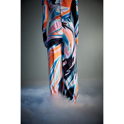 CILVR Women's Fluid Print Pant