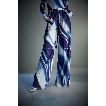 CILVR Women's Blue Sublimation Print Co-Ord (Set of 2)