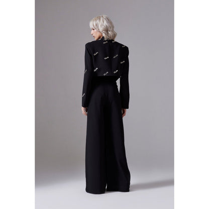 CILVR Women's Black Insignia Blazer with Pant (Set of 2)