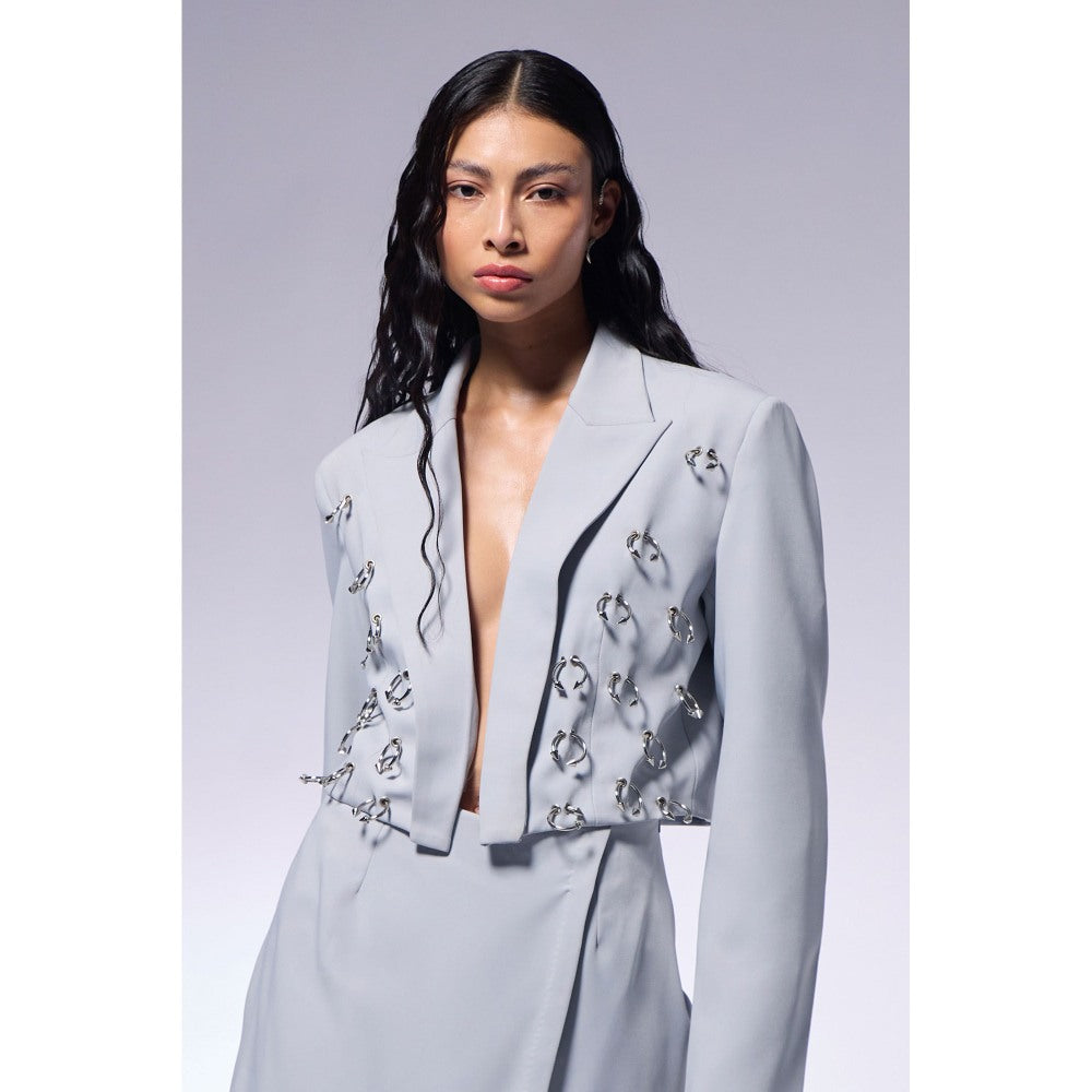 CILVR Ash Grey Septum Blazer