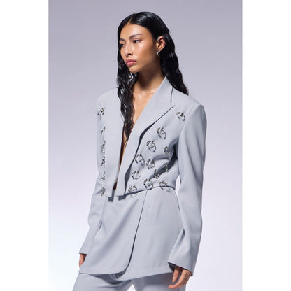 CILVR Ash Grey Septum Blazer