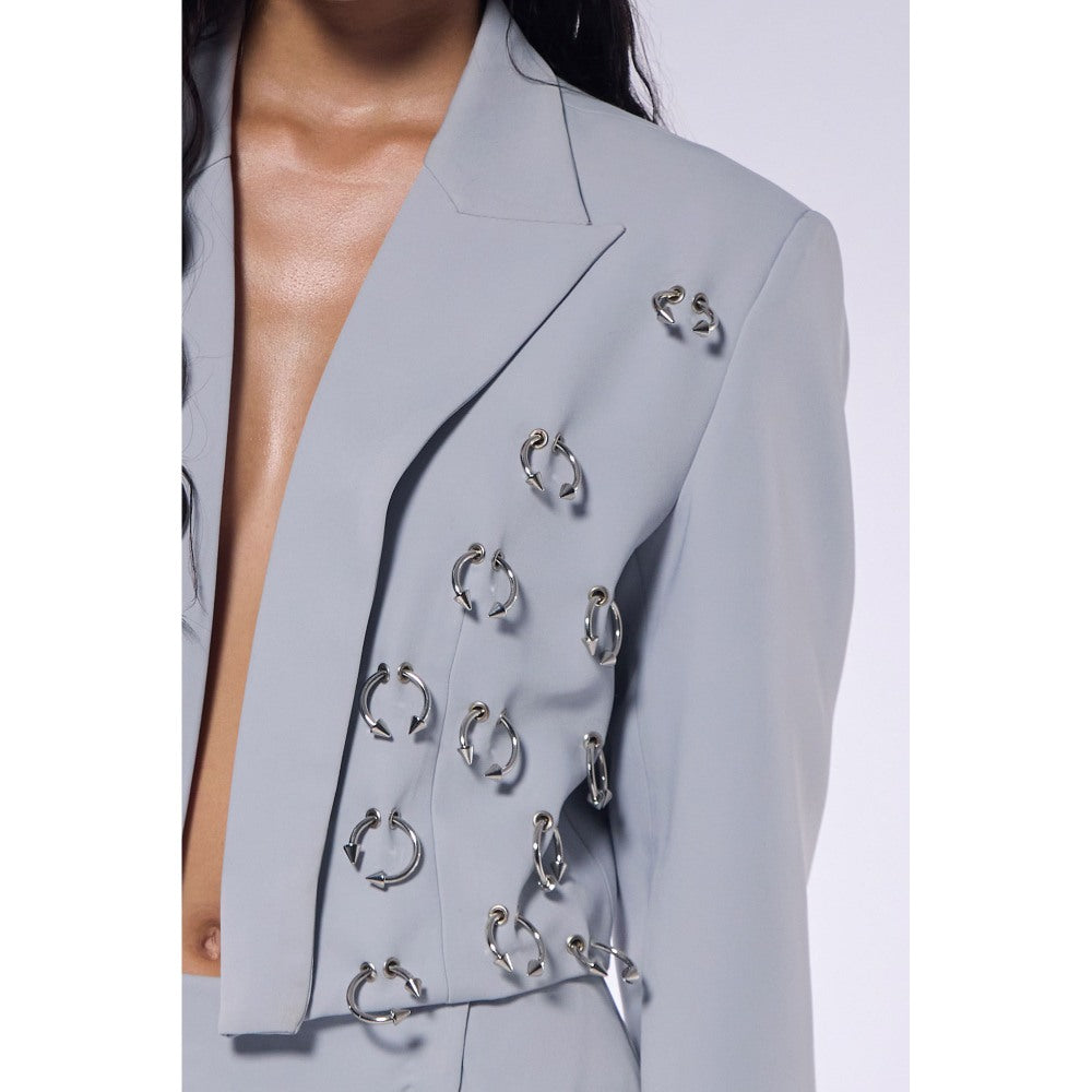 CILVR Ash Grey Septum Blazer