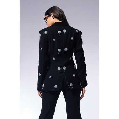 CILVR Black Cosmos Midnight Blazer