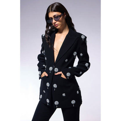 CILVR Black Cosmos Midnight Blazer