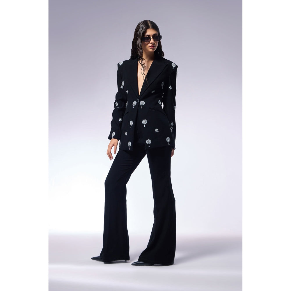 CILVR Black Cosmos Midnight Blazer