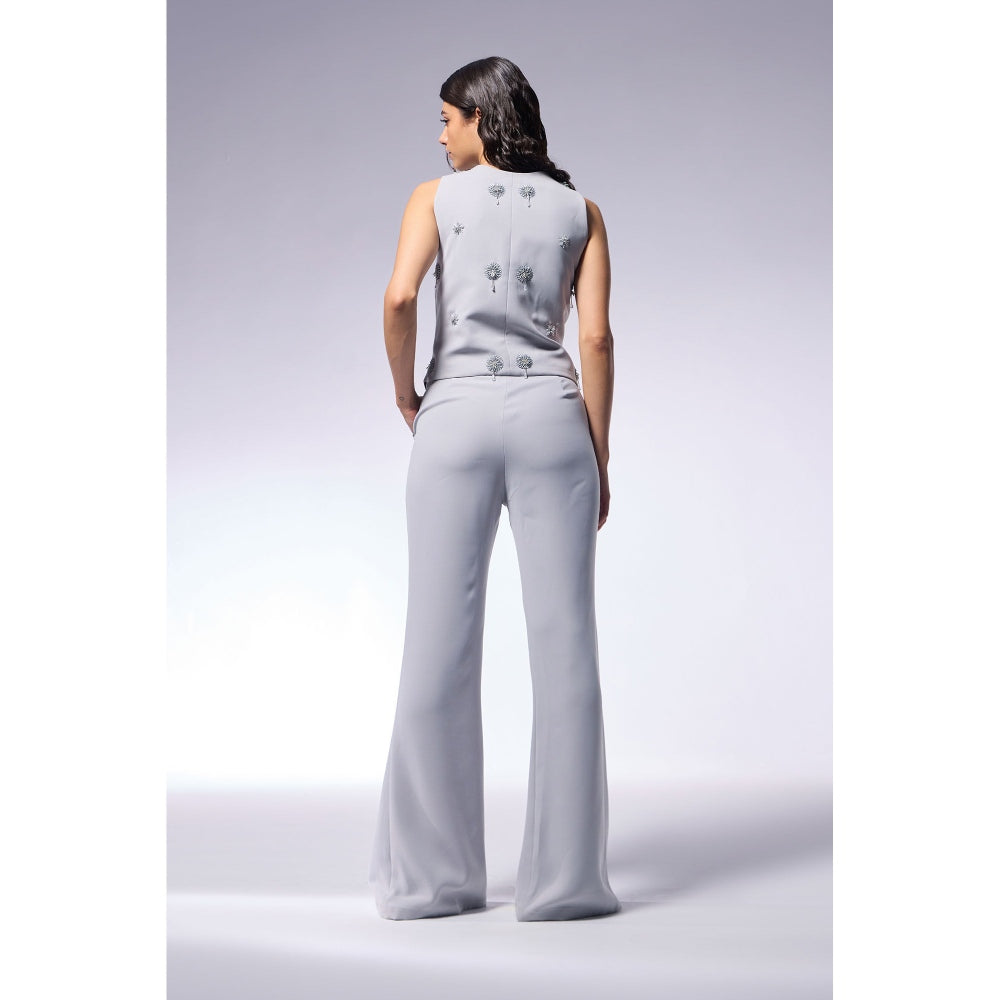 CILVR Grey Cosmos Ash Waistcoat Top