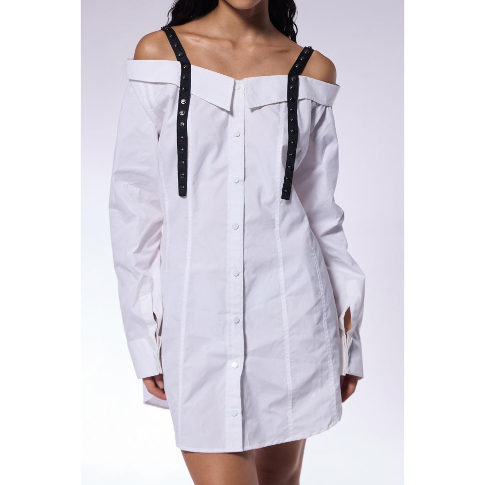 CILVR Off-Shoulder Shirt Dress