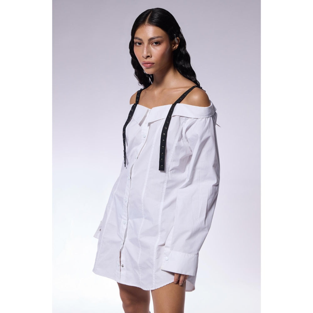 CILVR Off-Shoulder Shirt Dress